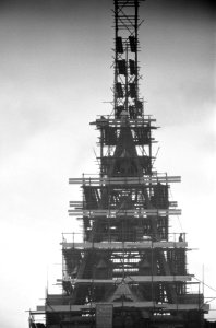 Rijksmuseumtoren in restauratiesteigers, Bestanddeelnr 911-6177