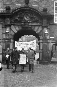 Rietsuikeractie 1968 de demonstranten op het Binnenhof, Bestanddeelnr 921-9095