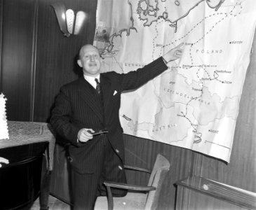 Richard Pape in Amsterdam ICC persconferentie, Bestanddeelnr 906-3205
