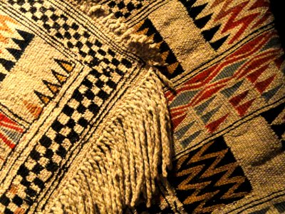 Salish cloak detail, cataloged 1828 - Museum of Cultures (Helsinki) - DSC04960