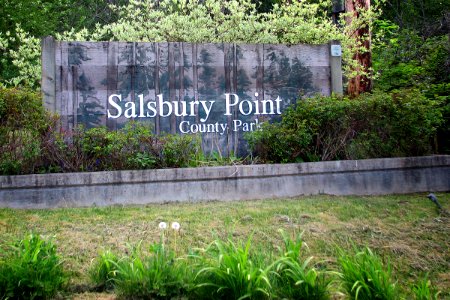 Salsbury Point County Park sign