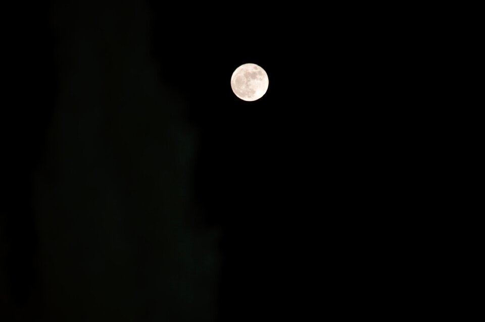 Dark moonlight night sky