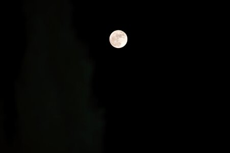 Dark moonlight night sky photo