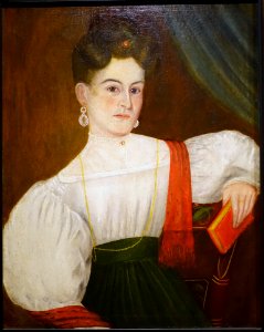 Sally Stevens Lord, attributed to Royal Brewster Smith, c. 1834, oil on canvas - Portland Museum of Art - Portland, Maine - DSC04372