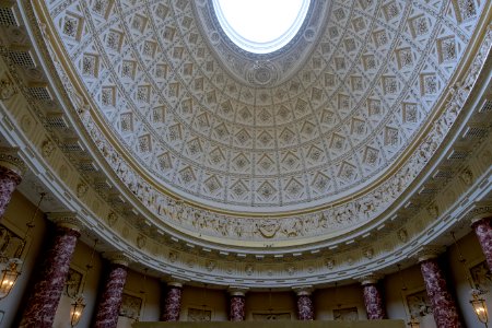 Saloon dome, 1 of 2 - Stowe House - Buckinghamshire, England - DSC07178