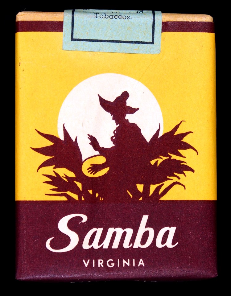 Samba cigarettes pack, back
