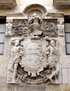 Salvatierra - Casa de Santa Cruz o de Eulate, con armas de los Díaz de Santa Cruz, Martínez de Onraita, García de Zuazo y Pérez de Lazarraga 2