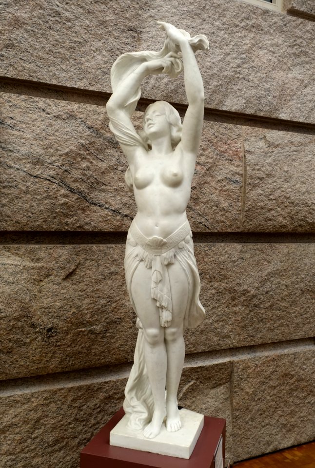 Salome in the Dance of the Seven Veils, by Studio Romanelli, Italy, early 1900s, marble - Middlebury College Museum of Art - Middlebury, VT - DSC07895