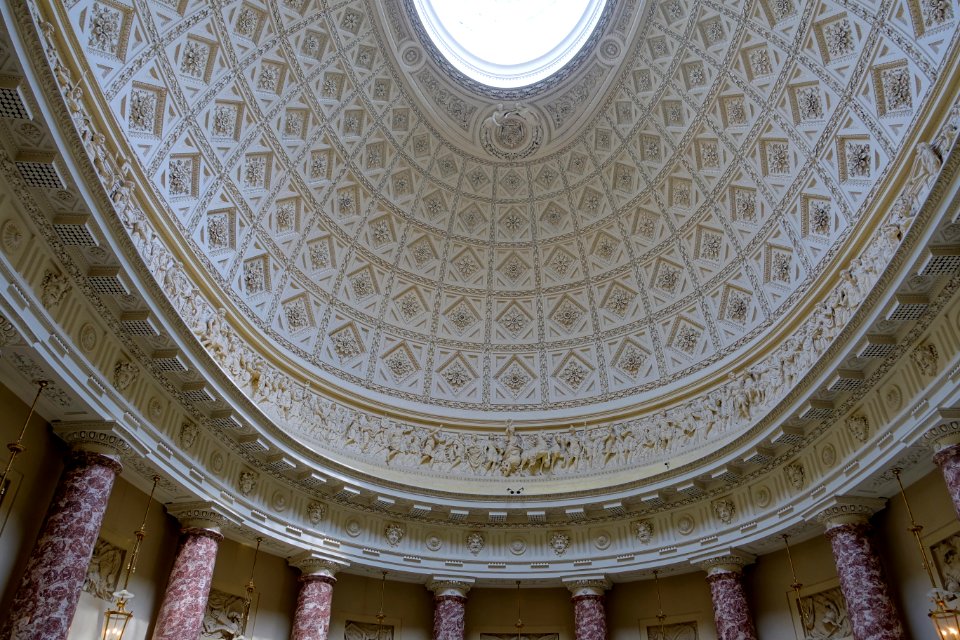 Saloon dome, 2 of 2 - Stowe House - Buckinghamshire, England - DSC07186