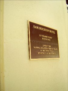 SamHoustonHotelhistmarker4