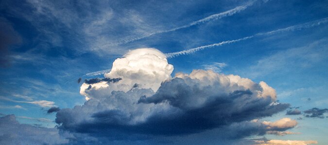 The clouds sky clear