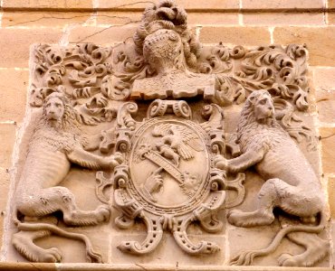 Salvatierra - Casa Azkarraga, escudo de los García de Zuazo