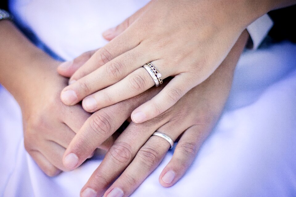 Marriage engagement couple photo