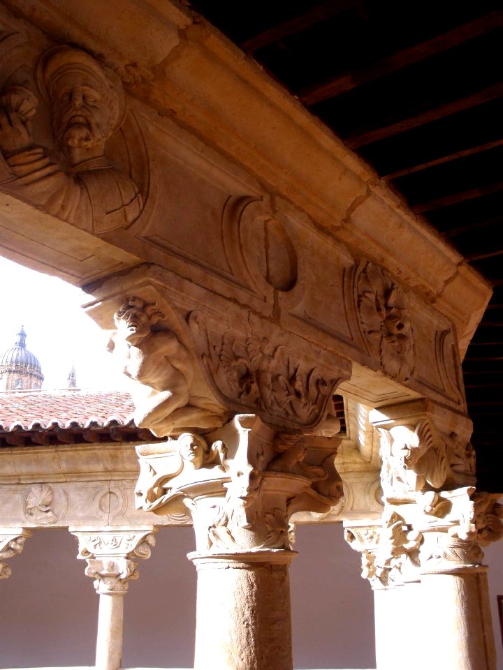 Salamanca - Convento de las Dueñas, capiteles del claustro renacentista 28
