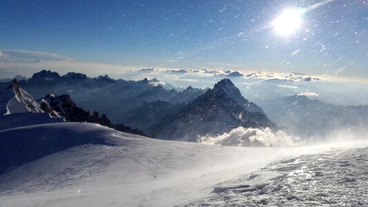 High mountains alpine chamonix photo