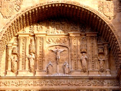 Salamanca - Convento de San Esteban, fachada occidental, detalles 1