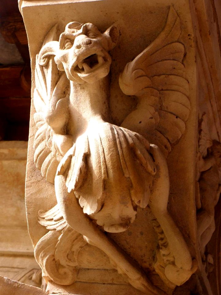 Salamanca - Convento de las Dueñas, capiteles del claustro renacentista 08