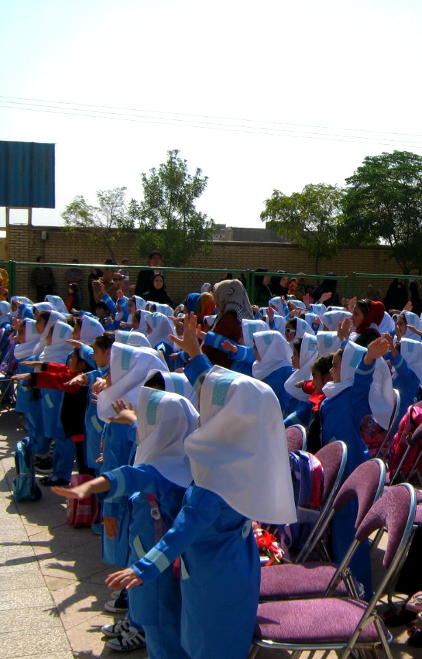 Sama Kindergarten and Elementary School - First day of Iranian new education year - for Kindergarten students and elementary school newcomers - Qods zone(town) - city of Nishapur 048