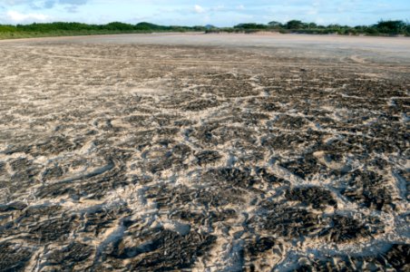 Salt evaporation pond