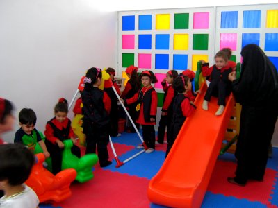 Sama Kindergarten and Elementary School - First day of Iranian new education year - for Kindergarten students and elementary school newcomers - Qods zone(town) - city of Nishapur 097