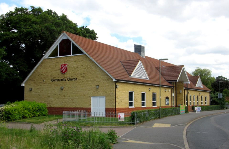 Salvation Army Hall, Sythwood, Goldsworth Park, Woking (June 2015) (1)