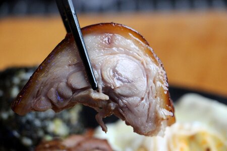 Ham hocks bull pork feet meat