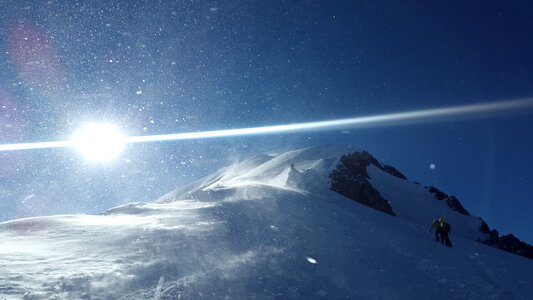High mountains alpine chamonix