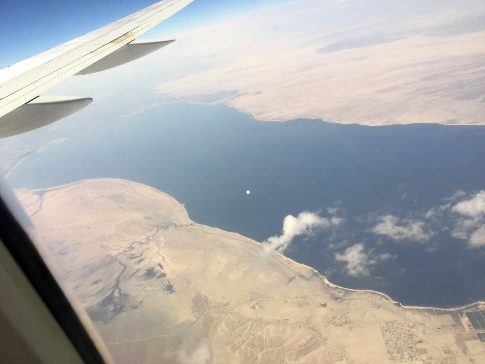 Salton Sea from Air in 2016 08