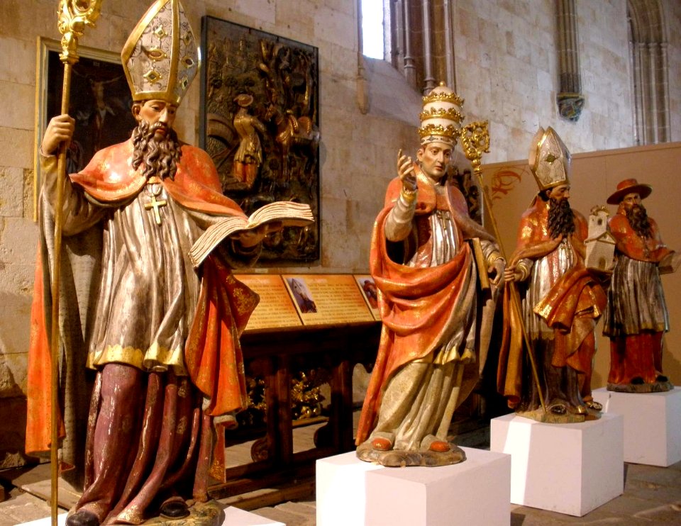 Salamanca - Catedral Vieja, claustro, Capilla de Santa Catalina, Padres de la Iglesia de Occidente