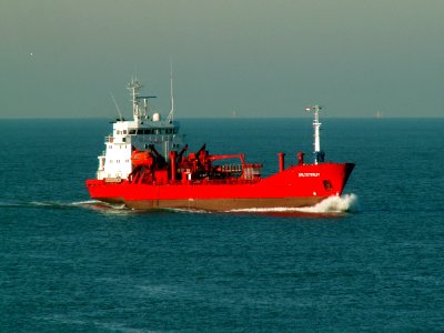 Saltstraum p1 approaching Port of Rotterdam, Holland 23-Jan-2006