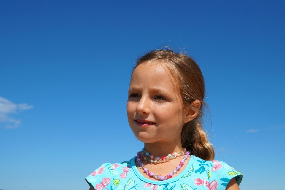 Girl sky child