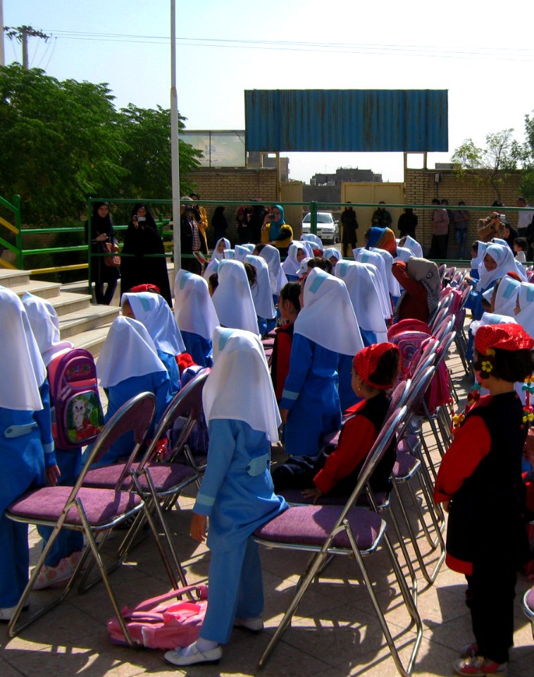 Sama Kindergarten and Elementary School - First day of Iranian new education year - for Kindergarten students and elementary school newcomers - Qods zone(town) - city of Nishapur 051