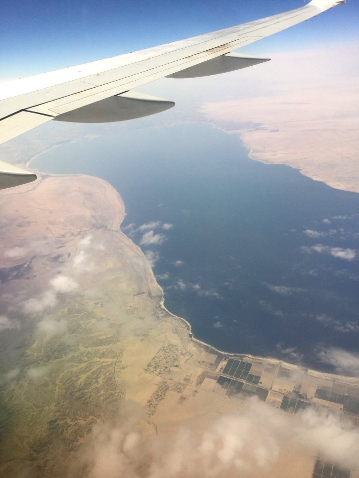 Salton Sea from Air in 2016 07