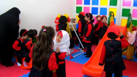 Sama Kindergarten and Elementary School - First day of Iranian new education year - for Kindergarten students and elementary school newcomers - Qods zone(town) - city of Nishapur 093