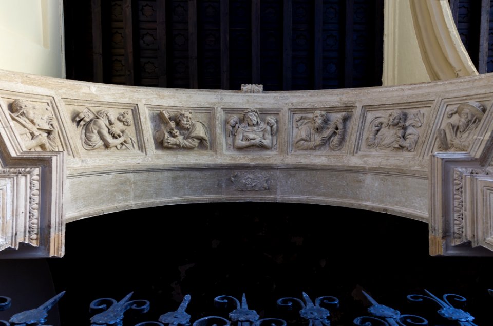 San Jeronimo church relief sculpted vault Granada Andalusia Spain