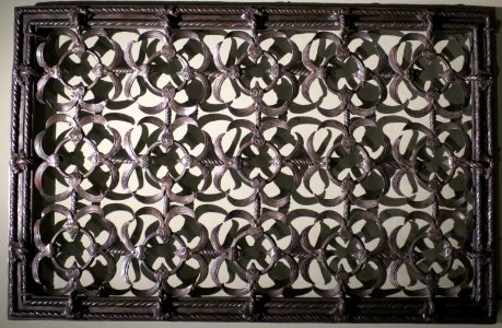 Sample grille section by Samuel Yellin, 1935, LACMA photo