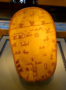 Sami drum, Lapland, undated - Nordiska museet - Stockholm, Sweden - DSC09949