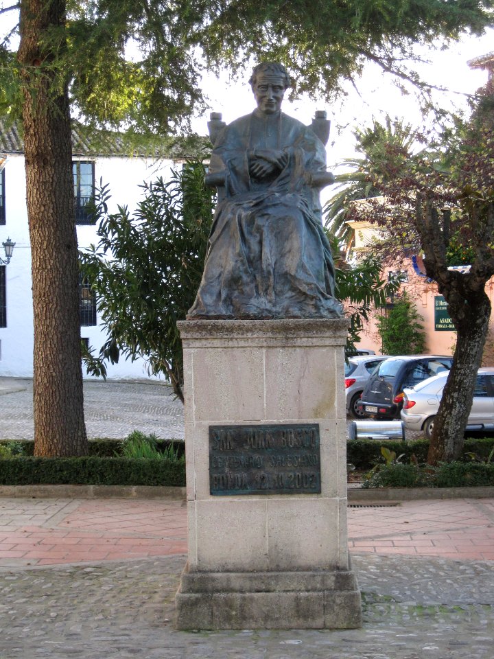San Juan Bosco, statue, Ronda, Spain