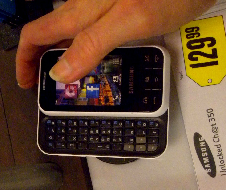 Samsung Chat 350 slider phone jeh
