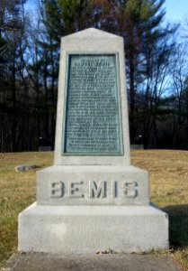 Samuel Bemis monument - Bemis Memorial Park - Spencer, Massachusetts - DSC08281
