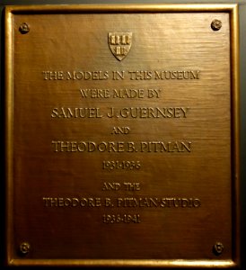 Samuel J. Guernsey and Theodore B. Pitman plaque - Fisher Museum (Harvard Forest) - DSC07302