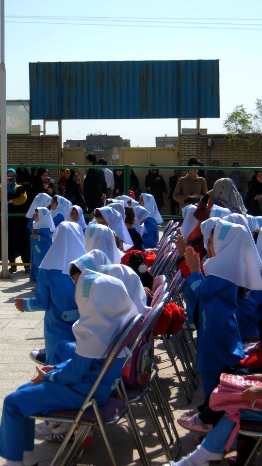 Sama Kindergarten and Elementary School - First day of Iranian new education year - for Kindergarten students and elementary school newcomers - Qods zone(town) - city of Nishapur 044
