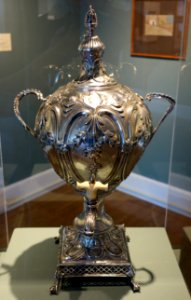 Samovar, American, mid 1800s, silver - Fitchburg Art Museum - DSC08904