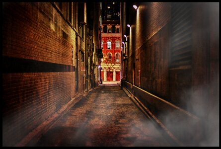Alley dark city