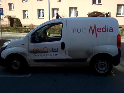 Samochód techników multiMedia Polska w 60-tysięcznym Tomaszowie Mazowieckim, województwo łódzkie, PL,EU,CC0