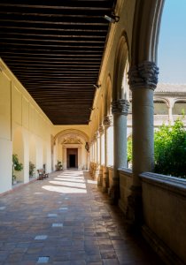 San Jeronimo monastery cloister Granada Andalusia Spain
