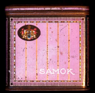 Samok Josetti cigarettes tin, front