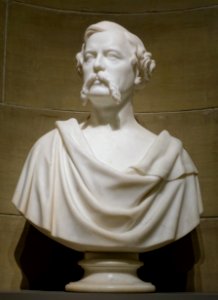 Samuel Dennis Warren by John Adams Jackson, c. 1870s, marble - Portland Museum of Art - Portland, Maine - DSC04006