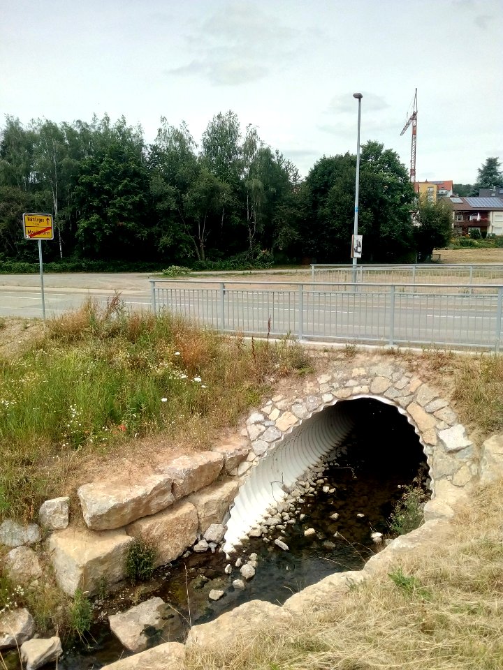 Salzach, Durchlass Ortsende Maulbronn