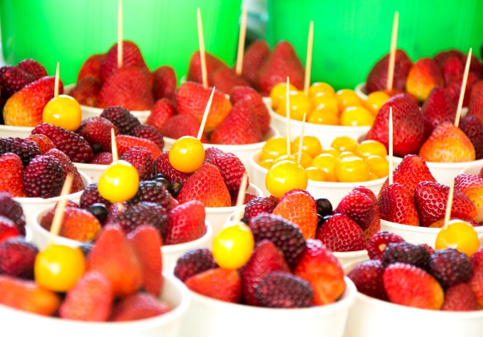 Mora strawberry fruit salad